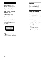 Предварительный просмотр 2 страницы Sony SCD-XA333ES Operating Instructions Manual