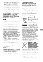 Preview for 3 page of Sony SCD-XA5400ES - Es Super Audio Cd Player Operating Instructions Manual