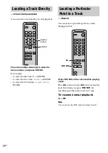 Предварительный просмотр 22 страницы Sony SCD-XA5400ES - Es Super Audio Cd Player Operating Instructions Manual