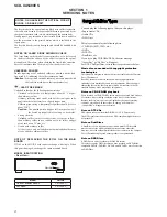 Предварительный просмотр 4 страницы Sony SCD-XA5400ES - Es Super Audio Cd Player Service Manual