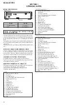 Предварительный просмотр 4 страницы Sony SCD-XA777ES  / Mode d’emploi Service Manual