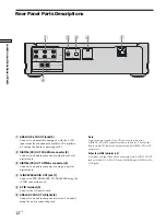 Предварительный просмотр 12 страницы Sony SCD-XA9000ES - Es Super Audio Cd Player Operating Instructions Manual