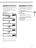 Предварительный просмотр 19 страницы Sony SCD-XA9000ES - Es Super Audio Cd Player Operating Instructions Manual