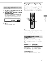 Предварительный просмотр 21 страницы Sony SCD-XA9000ES - Es Super Audio Cd Player Operating Instructions Manual