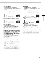 Предварительный просмотр 27 страницы Sony SCD-XA9000ES - Es Super Audio Cd Player Operating Instructions Manual