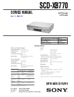 Sony SCD-XB770 Service Manual предпросмотр