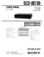 Sony SCD-XB780 Service Manual предпросмотр