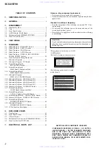 Предварительный просмотр 2 страницы Sony SCD-XB790 Service Manual