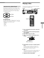 Preview for 11 page of Sony SCD-XB940 Operating Instructions Manual