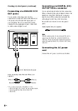 Предварительный просмотр 8 страницы Sony SCD-XE670 - Single Disc Sacd/cd Player Operating Instructions Manual