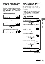 Предварительный просмотр 13 страницы Sony SCD-XE670 - Single Disc Sacd/cd Player Operating Instructions Manual