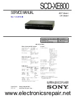 Sony SCD-XE800 Service Manual preview