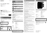 Sony SCL-P11X15 Operating Instructions preview