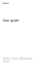 Sony SCR44 User Manual preview