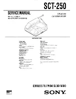 Sony SCT-250 Service Manual preview