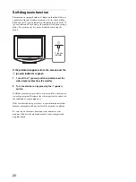 Предварительный просмотр 20 страницы Sony SDM-HS74 Operating Instructions Manual