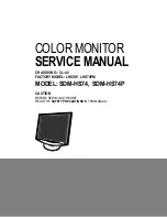 Sony SDM-HS74 Service Manual предпросмотр