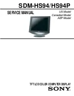 Sony SDM-HS94 Service Manual preview