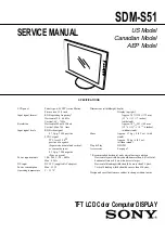 Sony SDM-S51 Service Manual preview