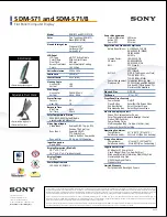 Предварительный просмотр 2 страницы Sony SDM-S71 Specifications