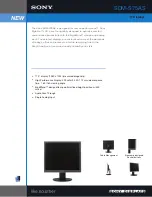 Sony SDM-S75AS Specifications preview