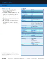 Preview for 2 page of Sony SDM-S75ES Specifications