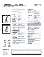 Preview for 2 page of Sony SDM-S81 Specifications