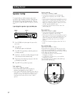 Preview for 8 page of Sony SDP-EP9ES Operating Instructions Manual