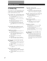 Preview for 20 page of Sony SDP-EP9ES Operating Instructions Manual