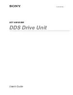 Preview for 1 page of Sony SDT-S9000 - DDS Tape Drive User Manual