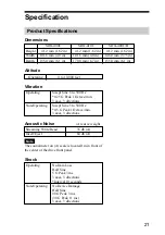 Preview for 21 page of Sony SDX-400 Series User Manual