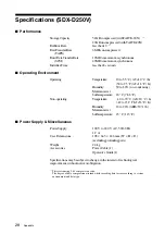 Preview for 28 page of Sony SDX-D250V Operator'S Manual