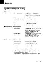 Preview for 85 page of Sony SDX-D250V Operator'S Manual