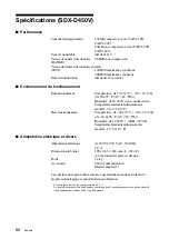 Preview for 86 page of Sony SDX-D250V Operator'S Manual