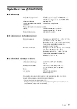 Preview for 87 page of Sony SDX-D250V Operator'S Manual