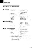 Preview for 21 page of Sony SDX-D400C Operator'S Manual