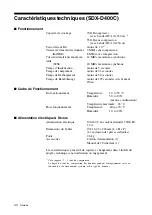 Предварительный просмотр 44 страницы Sony SDX-D400C Operator'S Manual