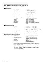 Предварительный просмотр 66 страницы Sony SDX-D400C Operator'S Manual