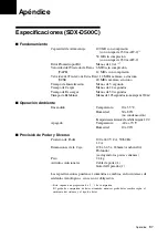 Предварительный просмотр 87 страницы Sony SDX-D400C Operator'S Manual