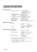 Предварительный просмотр 88 страницы Sony SDX-D400C Operator'S Manual