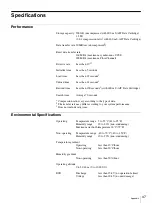 Preview for 47 page of Sony SDZ-S100 Operating Instructions Manual