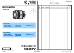 Предварительный просмотр 1 страницы Sony SEL-18200 Service Manual