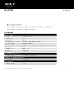 Preview for 1 page of Sony SEL-18200LE Specifications