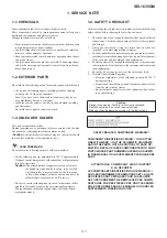 Предварительный просмотр 2 страницы Sony SEL1635GM Service Manual