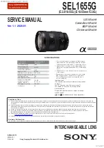 Preview for 1 page of Sony SEL1655G Service Manual