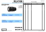 Preview for 1 page of Sony SEL2470GM Service Manual