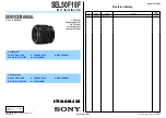 Preview for 1 page of Sony SEL50F18F Service Manual