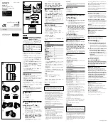 Sony SEL55F18Z Operating Instructions preview
