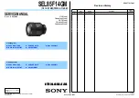 Sony SEL85F14GM Service Manual предпросмотр