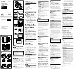 Предварительный просмотр 1 страницы Sony SELP18200 Instruction & Operation Manual